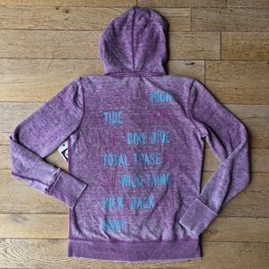 2000's Vintage Roxy Surf Purple Hoodie coconut girl skater coquette